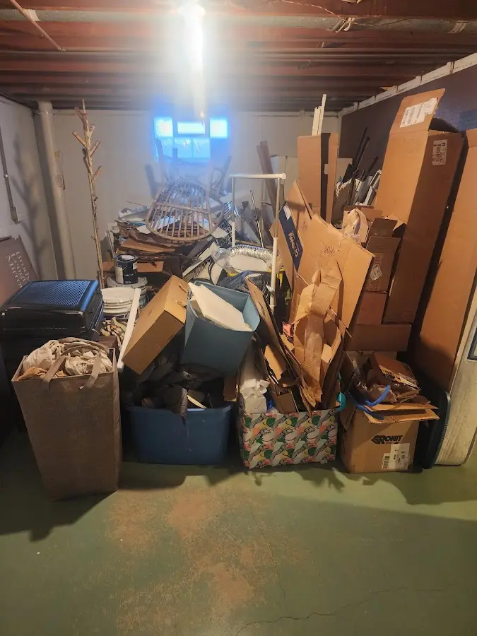 Roll-off dumpster container at job site for Concrete Dumpster Rental in West Brookfield